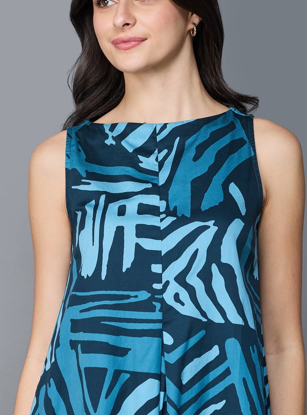 AND Abstract Print A-Line Dress