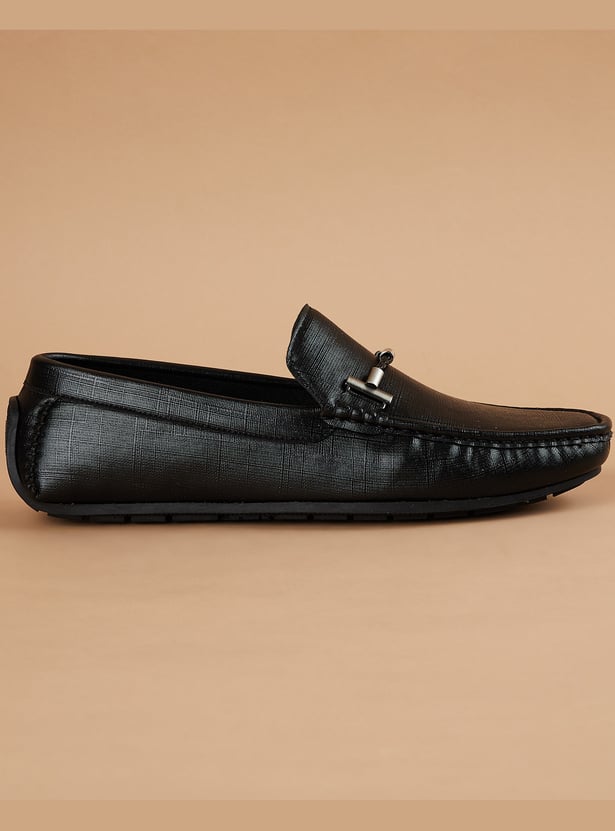 CODE Metal Accent Loafers