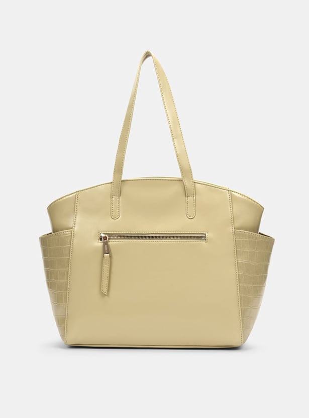 CAPRESE Croc-Textured Shoulder Bag