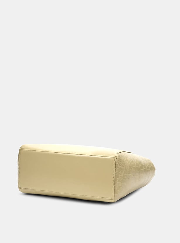 CAPRESE Croc-Textured Shoulder Bag