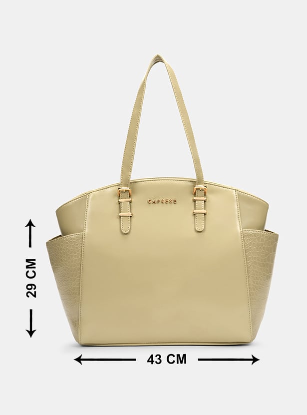 CAPRESE Croc-Textured Shoulder Bag