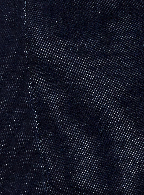 KRAUS Washed High Rise Wide Leg Jeans