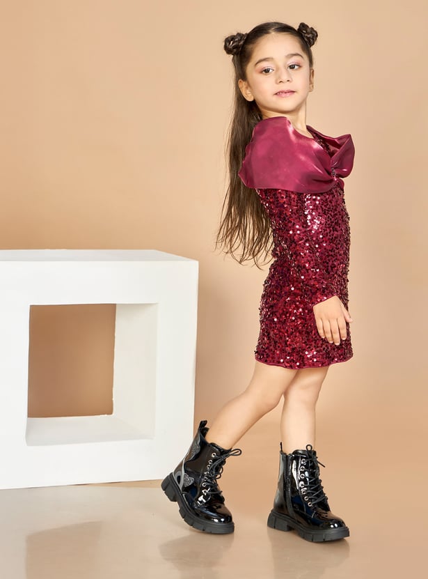 PEPPERMINT Sequined Mini Dress