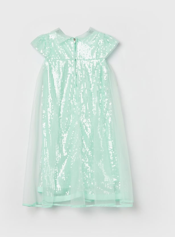 PEPPERMINT Girls Sequinned A-line Dress