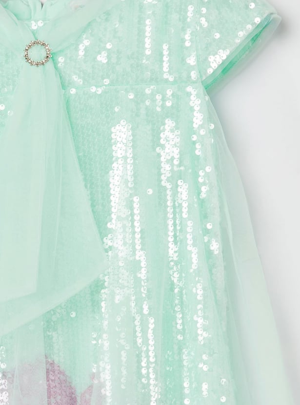 PEPPERMINT Girls Sequinned A-line Dress