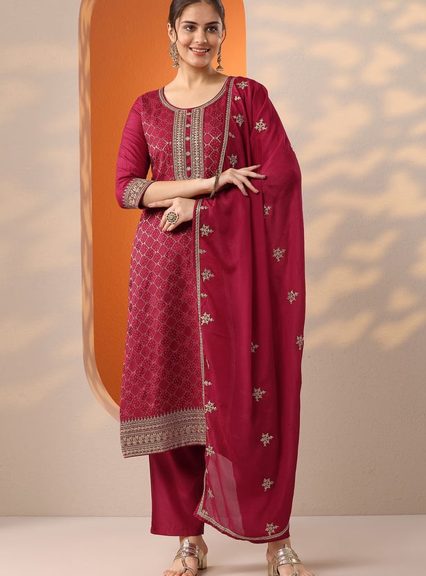 LIBAS Printed Straight Kurta Set