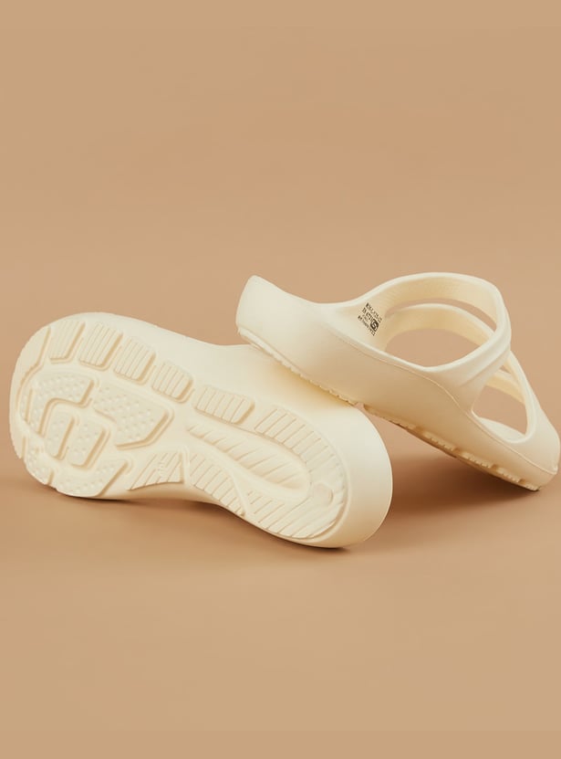 GINGER Textured Strappy Sliders