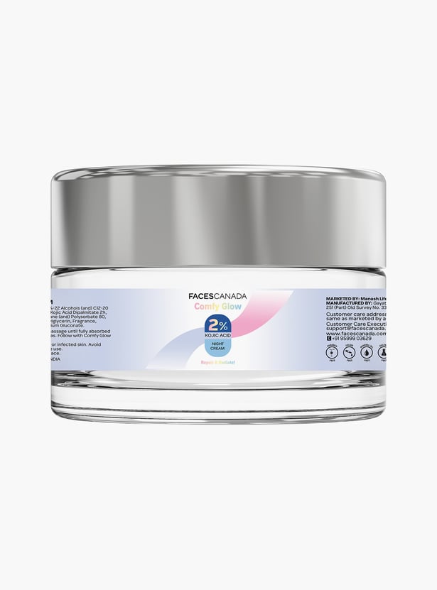 FACES CANADA Comfy Glow 2 Percent Kojic Acid Night Cream - 45g