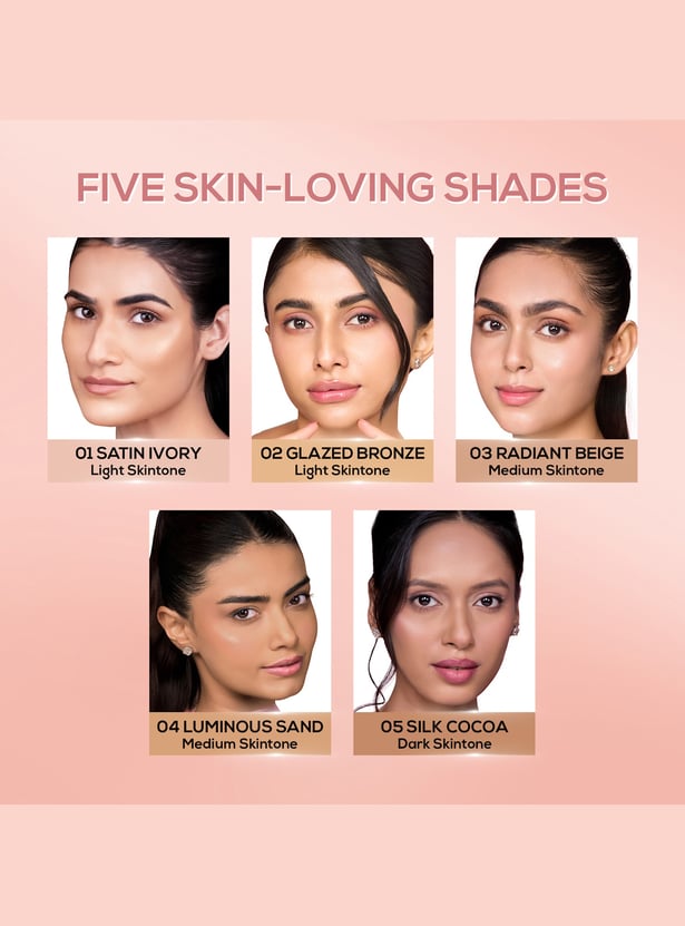 RENEE Lumi Glow Highlighting Liquid Foundation - 01 Satin Ivory - 30ml