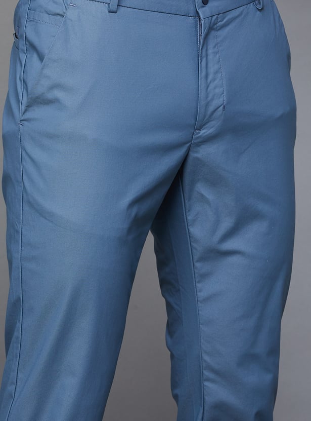 BLACKBERRYS CASUAL Solid Super Slim Trousers