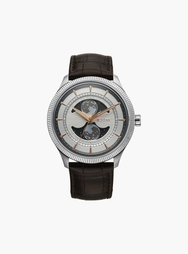 TITAN Stellar 3 Analog Watch with Leather Strap - 10050SL01