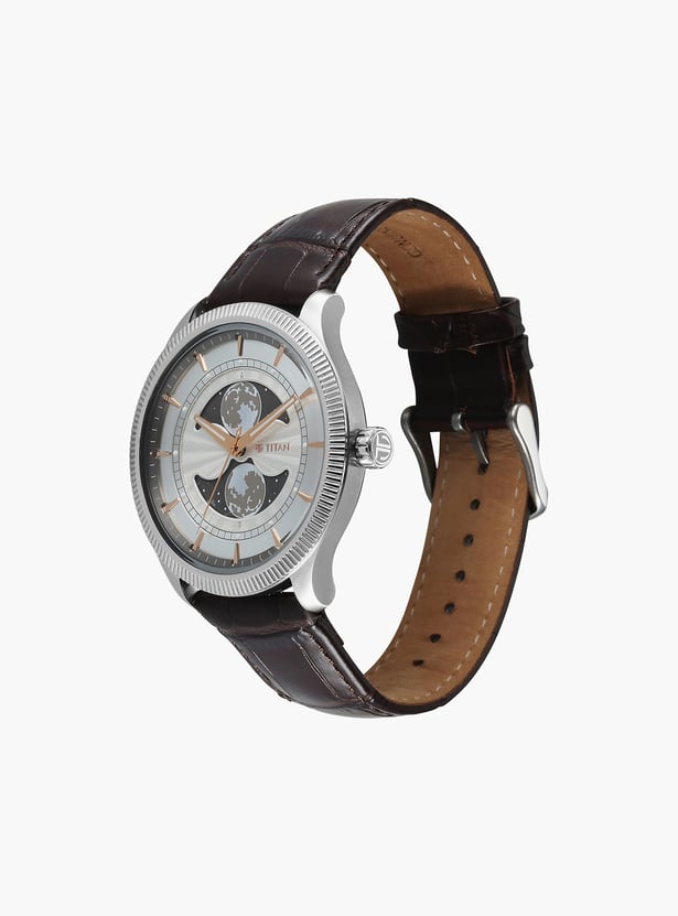 TITAN Stellar 3 Analog Watch with Leather Strap - 10050SL01