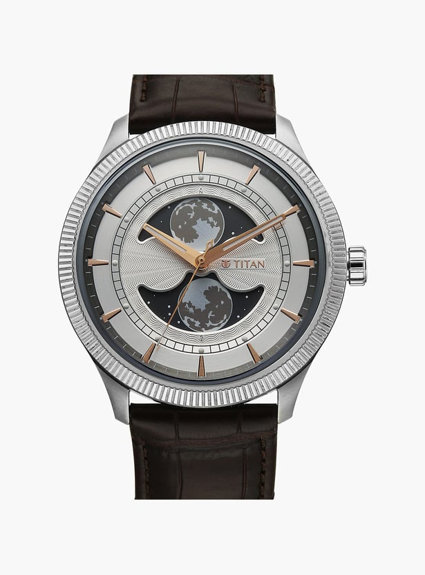 TITAN Stellar 3 Analog Watch with Leather Strap - 10050SL01