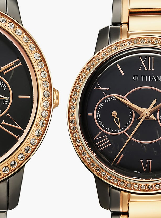 TITAN Royale Bandhan Couple Multifunction Watch Set - 100022778KM01