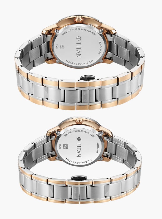 TITAN Royale Bandhan Couple Multifunction Watch Set - 100022778KM02
