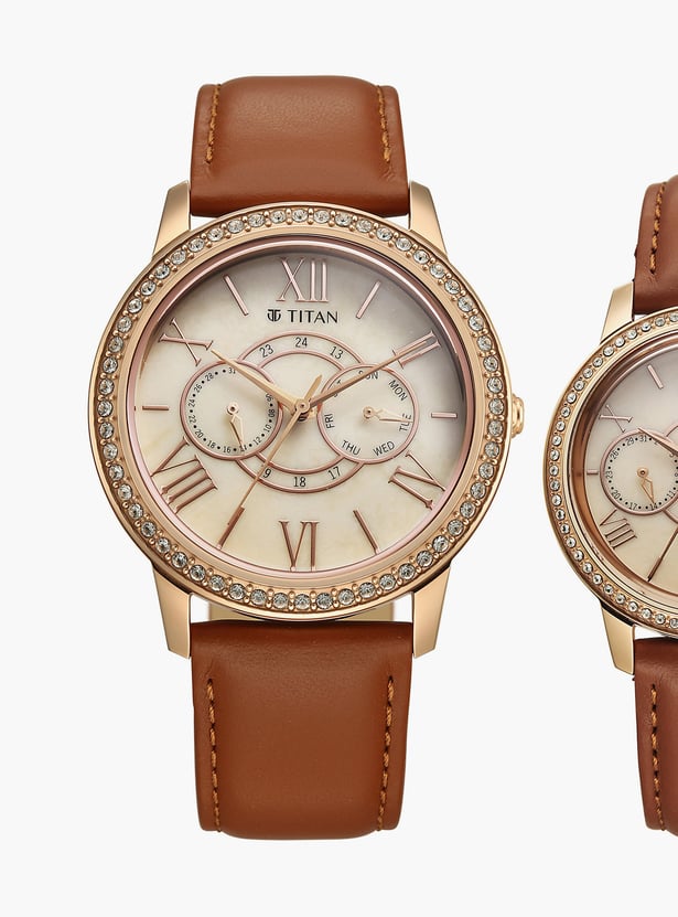 TITAN Royale Bandhan Couple Multifunction Watch Set - 100022778WL01