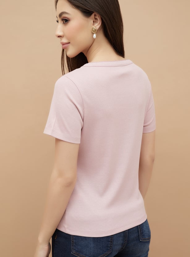 FAME FOREVER Textured T-shirt
