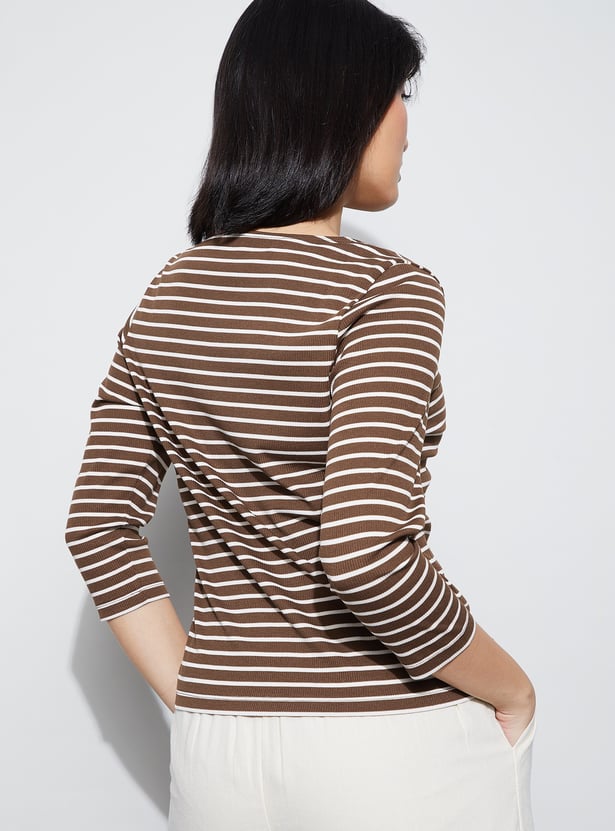 FAME FOREVER Striped T-shirt
