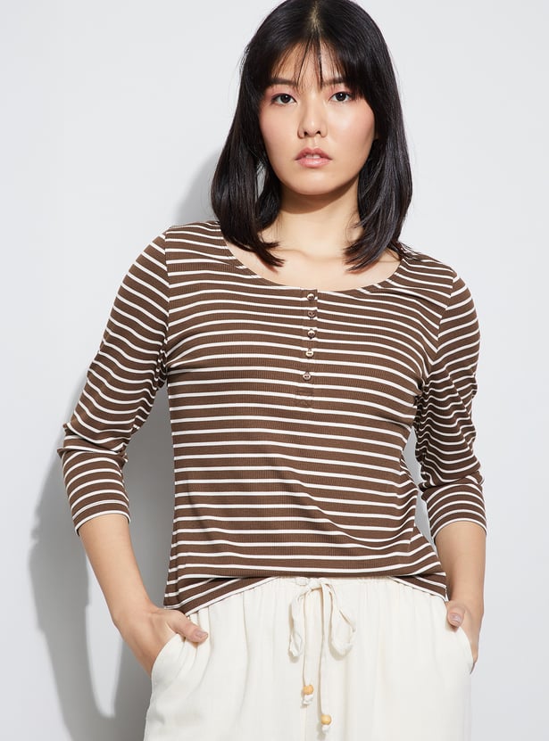 FAME FOREVER Striped T-shirt