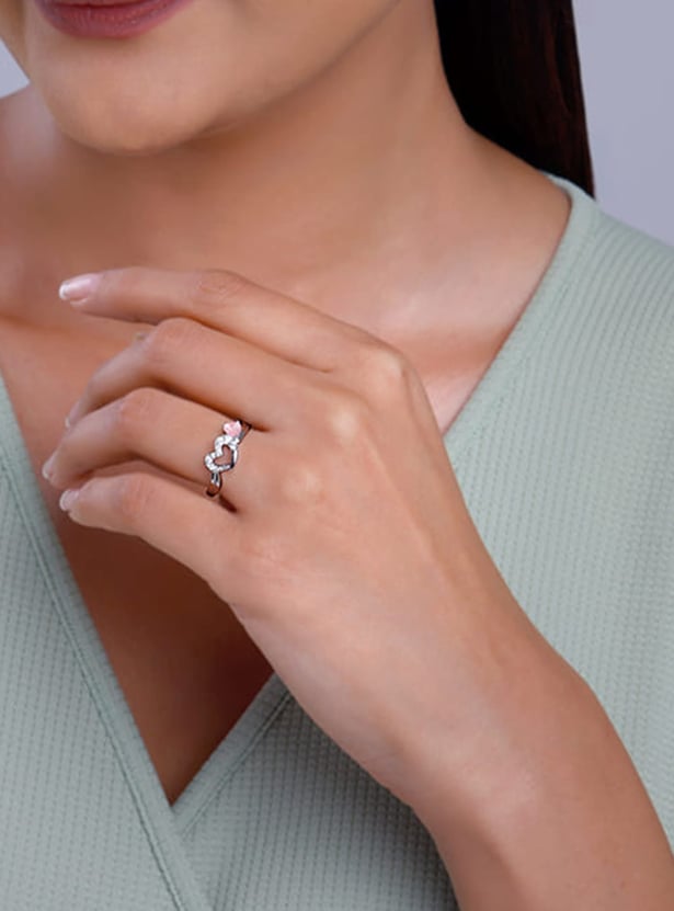 GIVA Heart Design Finger Ring