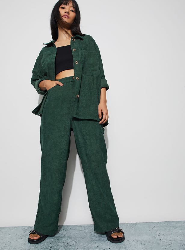 GINGER Corduroy Wide Leg Trousers