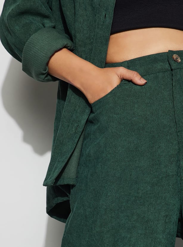GINGER Corduroy Wide Leg Trousers
