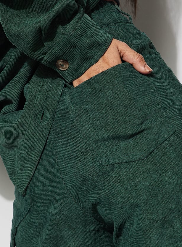 GINGER Corduroy Wide Leg Trousers