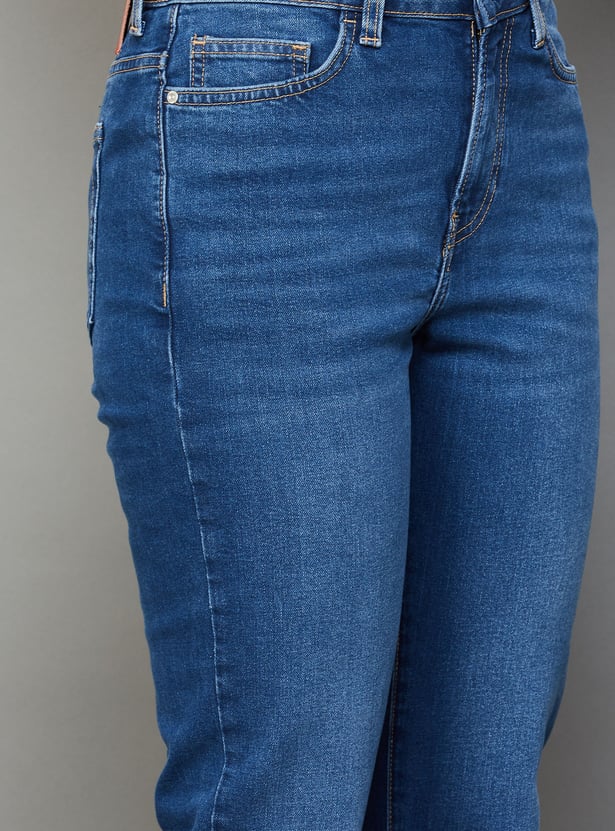 ONLY Solid Flared Jeans