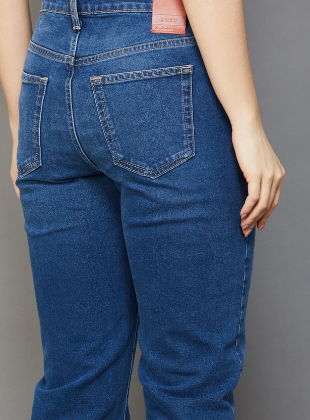 ONLY Solid Flared Jeans