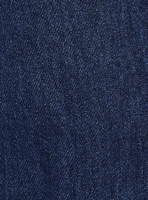 ONLY Solid Mid-Rise Wide-Leg Jeans