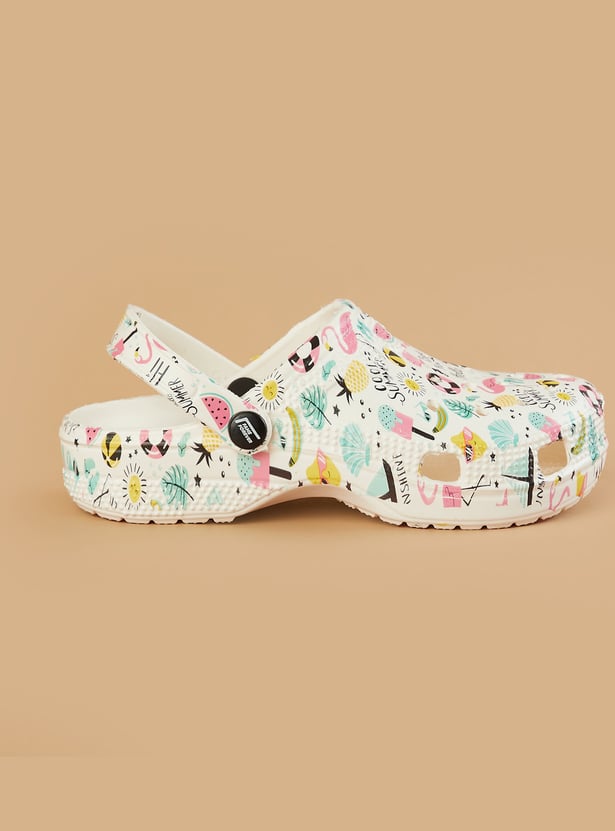 FAME FOREVER Printed Clogs