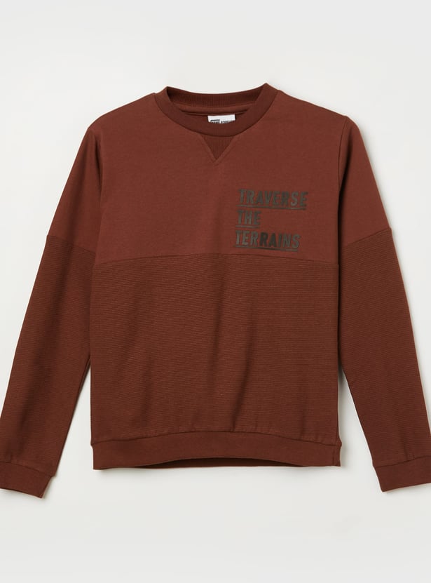 FAME FOREVER Boys Knitted Sweatshirt