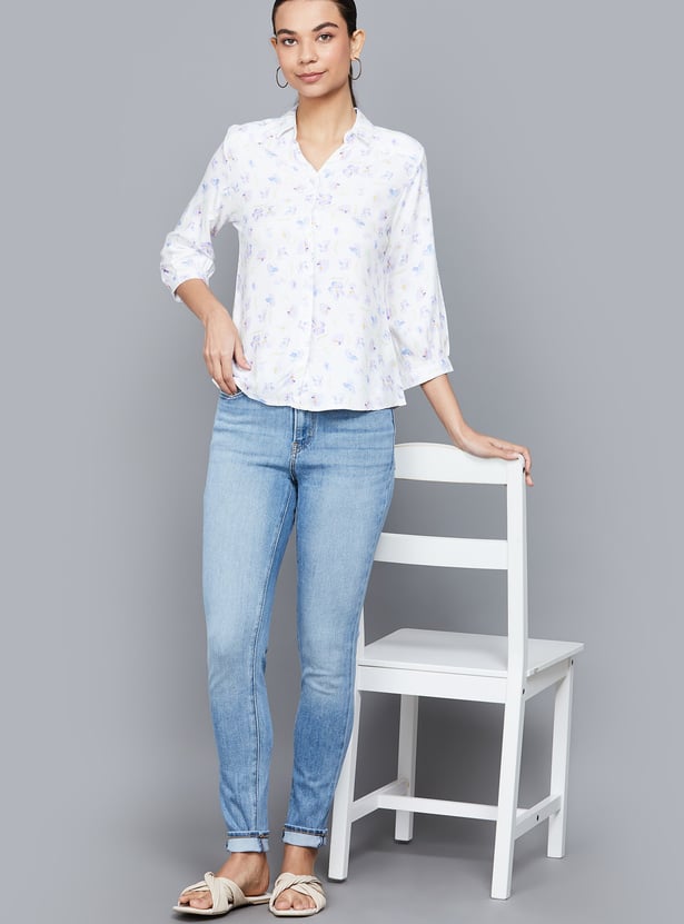 LEVI'S Washed High Rise Skinny Fit Jeans