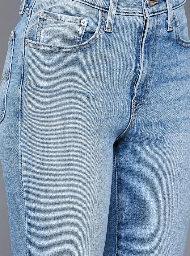 LEVI'S Washed High Rise Skinny Fit Jeans