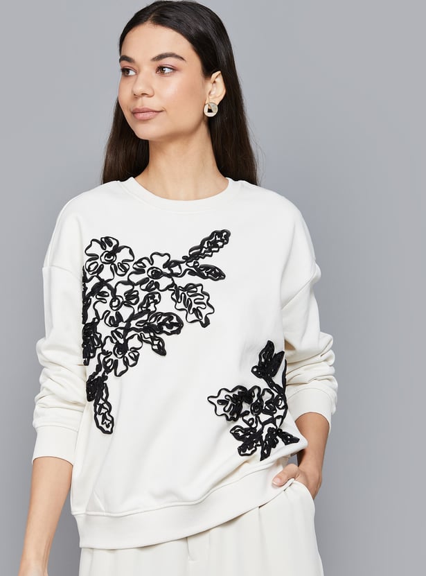 VERO MODA Embroidered Sweatshirt