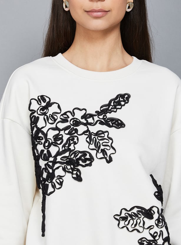 VERO MODA Embroidered Sweatshirt
