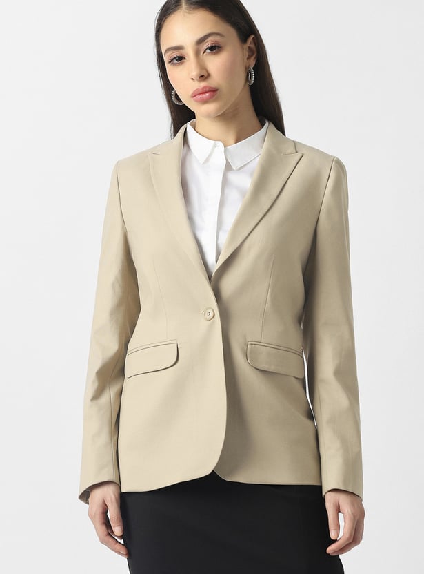 VAN HEUSEN Solid Blazer