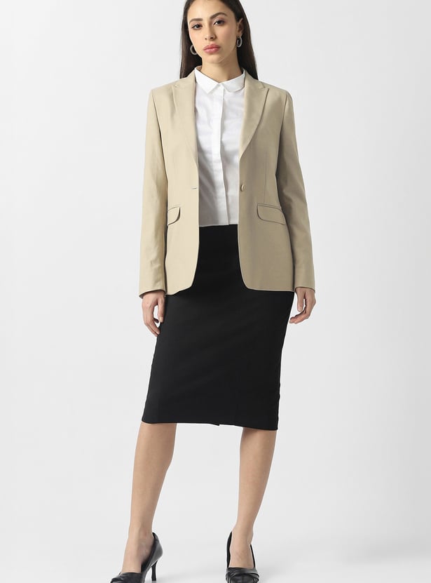 VAN HEUSEN Solid Blazer