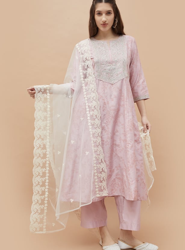 MELANGE Embroidered Dupatta