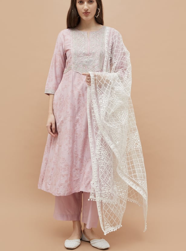 MELANGE Embroidered Dupatta
