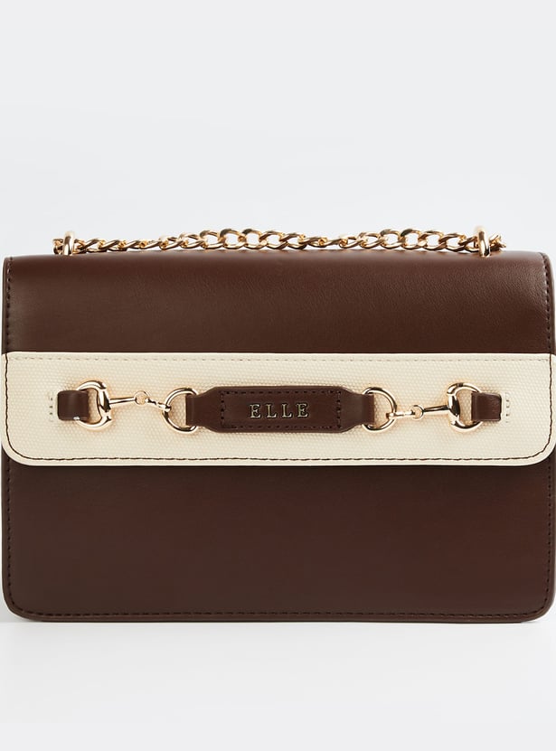 ELLE Horsebit Accent Sling Bag