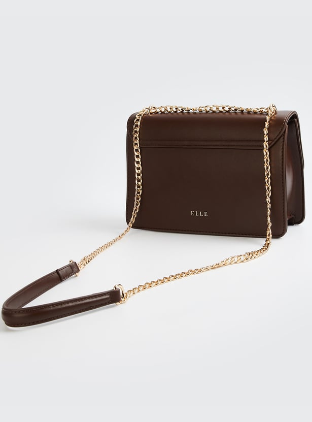 ELLE Horsebit Accent Sling Bag