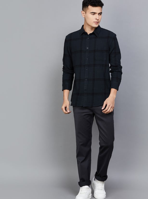 CELIO Checked Regular Fit Shirt