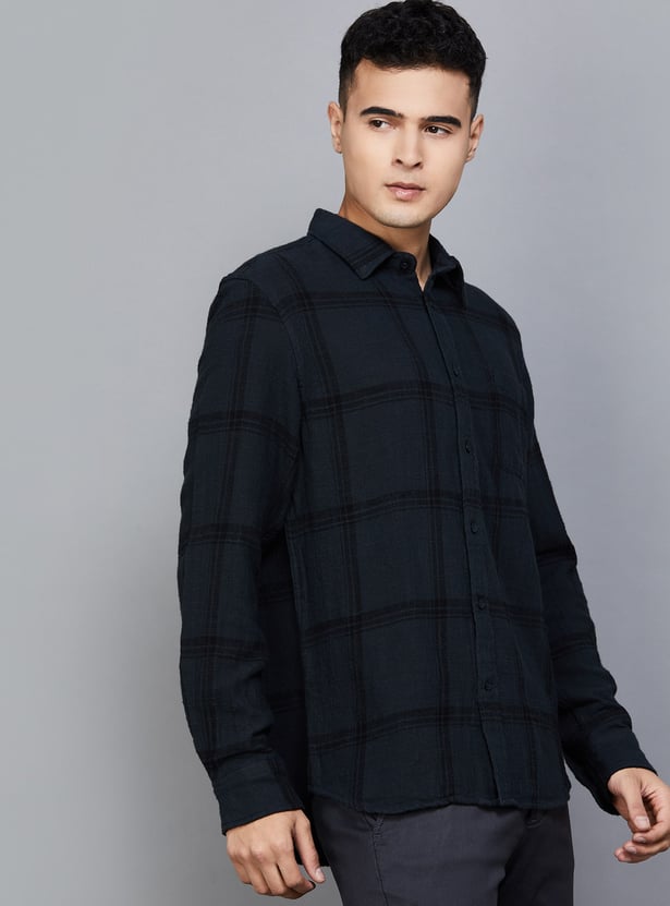 CELIO Checked Regular Fit Shirt