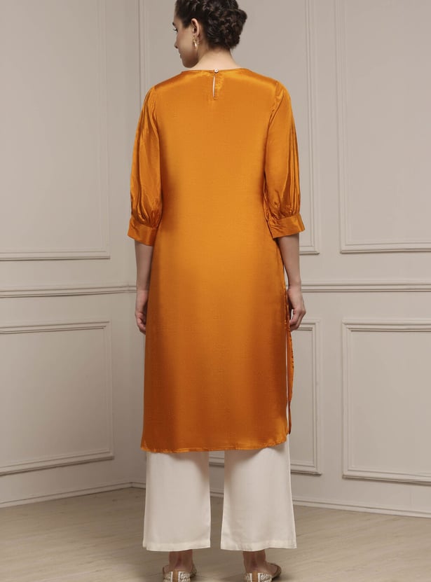 BIBA Sequinned Straight Kurta