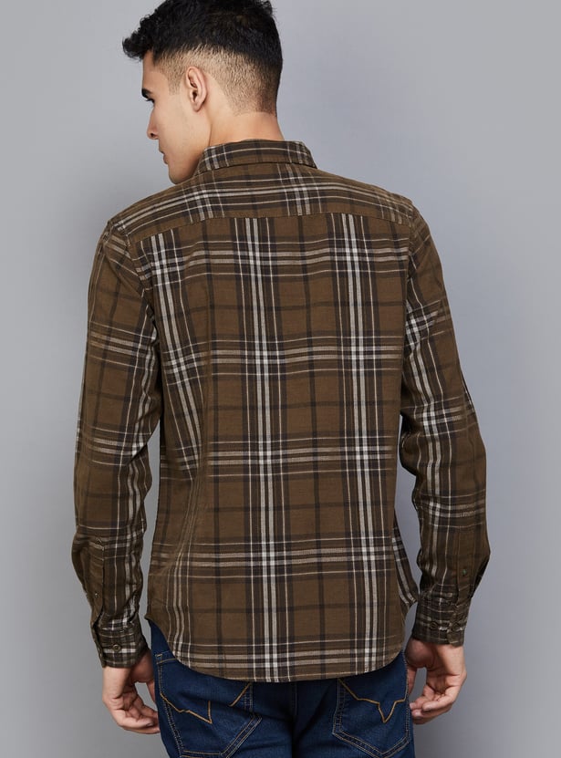 UNITED COLORS OF BENETTON Checked Regular Fit Shirt