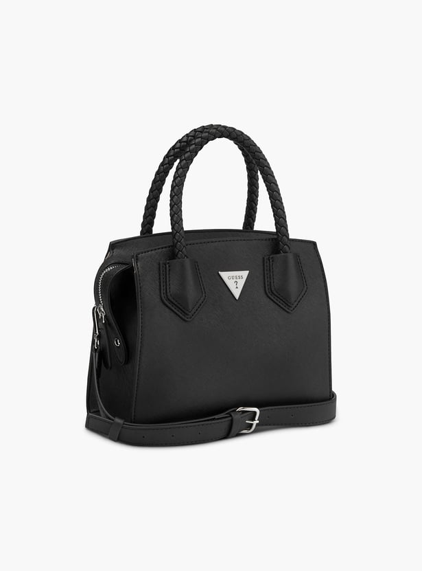 GUESS Dorval Solid Satchel Bag