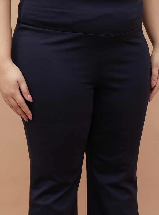 NEXUS Solid Flared Trousers