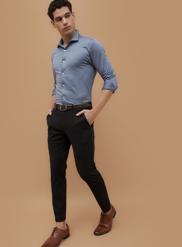 CODE Solid Super Slim Formal Trousers