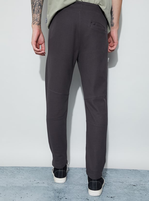 FAME FOREVER Solid Slim Fit Track Pants